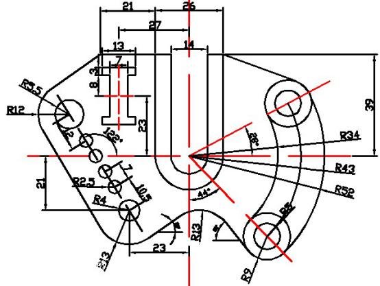 CAD��ѵϰ��:����б�߽Ƕ�׼ȷ����