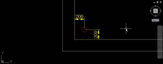 CAD��ȡX��Y�ᶼ��һ������ĵ�