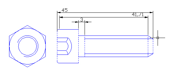 CAD����һ���Ա�ע����ߴ�