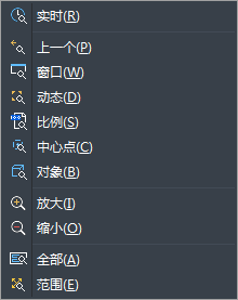 CAD��ͼѡ���е����Ų˵�����