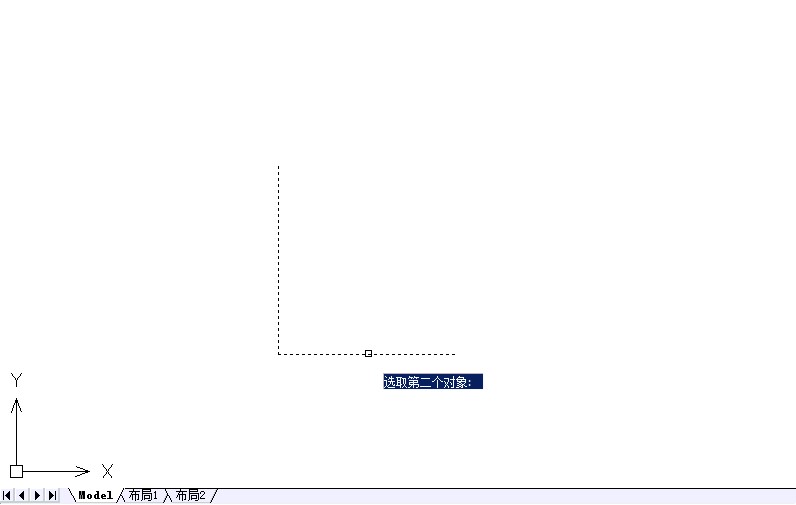 ��cad�����ҳ�������ƽ���߶εĽ��㲢����