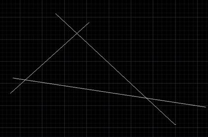 CAD����������ʹ��ֱ���ཻ