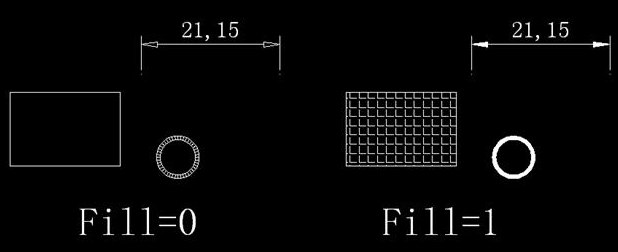 CAD������������䡢���ֵ�����ͼ�ε���ʾЧ��