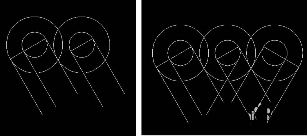 CAD��������˫���ε�ͼ��