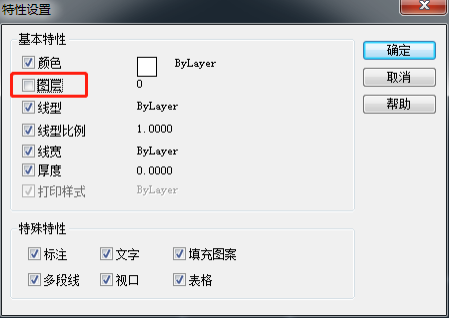 CAD��������ͼ�����ɫ������