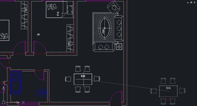 CAD����ʹ��MOVE����ı乤�ߵ�λ��